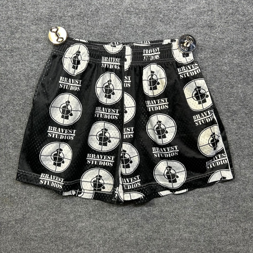 Bravest Studios Sniper Basketball Shorts Mens Large Black Good Target Print 5in